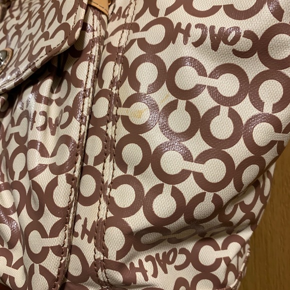 Coated canvas Coach purse - Picture 3 of 10